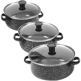 Pans Mini Enamel Pot Sauce Pan Small Cooking Ceramic Cookware With Handle Soup Steam Saucepan