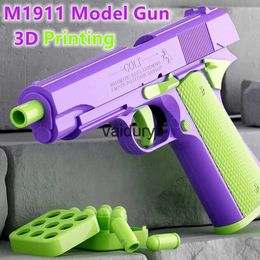 Sand Play Water Fun Gun Toys 3D printed model gravity jump toy gun non shooting teddy bear radiation knife childrens stress relief Christmas gift H240307