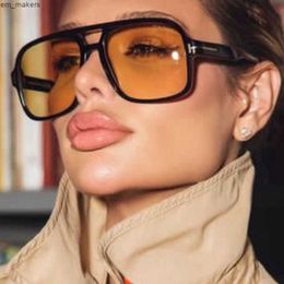 T-shaped large frame pilot sunglasses double beam hip-hop bouncy sunglasses high-end street photography modern and trendy sunglasses