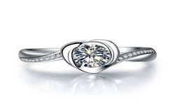 Beauty Jewelry Forever Love 05Ct Diamond Engagement for Women Solid Platinum 950 White Gold Ring6654382