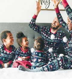 Family Christmas 2020 Pyjamas Set Mother Daughter Father Son Sleepwear Matching Clothes Kids Xmas Pyjamas Nightwear Tops Pants4156927