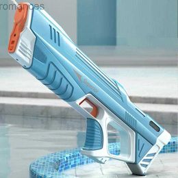 Toys Gun Toys Gun Toys Fully automatic electric water gun toy Summer induction water absorption hightech burst water gun beach outdoor water ba 240307