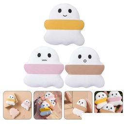 Sponges, Applicators & Cotton Makeup Sponges 3 Pcs Ghost Puff Powder Puffs For Hydrophilic Polyurethane Miss Wet Drop Delivery Health Dhjer