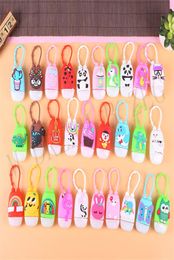 30ml Hand Sanitizer Holder Keychain Silcione Cartoon Mini Bottle Cover Gel Holder Hand Soap Bottle Holder With Refillable Travel B8982854