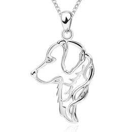 Strollgirl Sterling Silver 925 Cute Animal Dog Pet Necklaces Pendants Women Fashion Jewellery Making for Women Gift 240306
