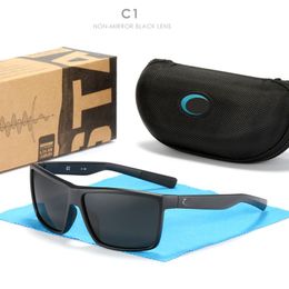 Homens Mulheres Designer Óculos de Sol para Condução para Homens Pesca Anti-reflexo Quadrado Blackfin Goggle Retro Polarizado Óculos de Sol Tr90 Condução Óculos de Viagem