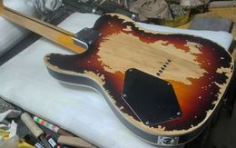 Hot! Handmade heavy relic Andy Summer TL electric guitar,sunburst aged relic guitarra,custom service is available