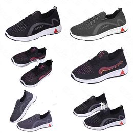 New Soft Sole Anti slip Middle and Elderly Foot Massage Walking Shoes, Sports Shoes, Running Shoes, Single Shoes, Men's and Women's Shoes grey 36