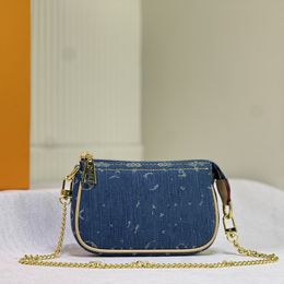 Denim Ingot underarm bag Coussin womens bag designer bag lou vitt Crossbody bag handbag bag high quality tote bag Mini Pochette Accessoires Bag with pouch