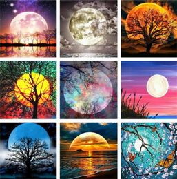 5D Diamond Painting Kits Beginner Moon Night Sea Landscape Full Drill Drawing Paint by numbers 9898 inches XB6654856