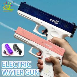 Gun Toys HUIQIBAO Boys Summer Water Toy Gun Electric Toys Outdoor Beach Large-capacity Outdoor Fun Firing Swimming Pool Adult ToyL2403