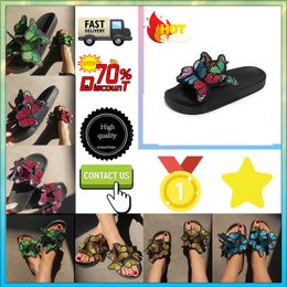 Designer Casual Platform Ha1lf pack slippers summer sliders men women rainbow slides sandals Anti slip wear resistant memory cushion slipper GAI