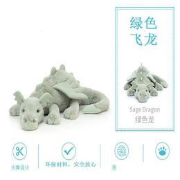Plush Dolls P Dolls Flying Dragon Dinosaur Doll With Wings Soft Pacifying Toy Stuffed Animal 230621 Drop Delivery Toys Gifts Stuffed A Dho96