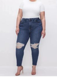 Jeans FSMG Plus Size Stretch Women's Jeans Retro Style Tummy Control Butt Lifting MidRise Fashionable Casual Comfortable Capri Pants