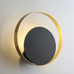 Wall Lamp Modern Minimalist Round Led Nordic Design Art Interior Home El Lobby Room Bedroom Bedside Decorative Lighting