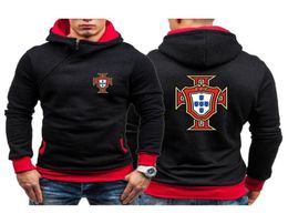 Men039s Hoodies Sweatshirts Footballer Portugal Diagonal Zipper Long Sleeve Pullover Sweatshirt Fashionable Printing Harajuku4809425