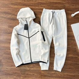 2024 Hoodies Tech Fleece Colour Sportswear Full Zip Pant Tracksuit Set Techs Fleeces Techfleeces Sport Pants Mens Designer Jackets Space Cotton Joggers Sweatshirts