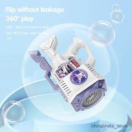 Sand Play Water Fun 32/36/69 Holes Bubble Gun Rocket Soap Bubbles Machine Shape Automatic Bubble Blower with Light Toys for Kid Childrens Day Gift