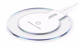 Selling 5V 2A Crystal Charging Pad Qi Wireless Charger Receiver for Samsung S7 Edge S6 iPhone 6 7 Universal Smartphone2777440