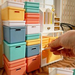 Kitchens & Play Food Kitchens Play Food 6Pcsset 16 Or 112 Scale Miniature Dollhouse Storage Box Mini Container For S Ob11 Doll House F Dh5Dt