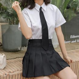 Skirts Charm Suit XS-XXL Pure Autumn Summer Blouses Skirt Work Clothes Student Attire High Waist Stitching Women Girls