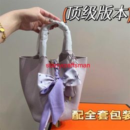 Top Handle Bags Picotin Lock 1822 Bag Genuine Handbags High Priced Vegetable Basket Womens Bag Imported Cowhide Bucket Bag Portable Womens Bahave logo HBQZ0L