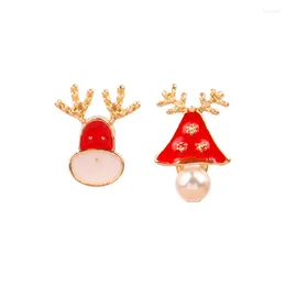 Dangle Earrings 10 Pair /lot Fashion Jewellery Metal Enamel Deer Christmas Elk Bell 2024 Trendy Cute Earring For Women