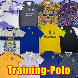 Training 2023 2024 GIGNAC Tigres UANL Soccer Jerseys training polo 23 24 Mexico Liga Earth Day MX Vargas AQUINO PIZARRO NICOLAS F. men Halloween