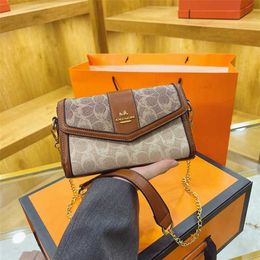 70% Factory Outlet Off Contrast Color for Women Printing Small Square Versatile Chain Single Crossbody Women's Bag on sale
