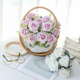 Decorative Flowers Artificial Plants Delicate Little Hydrangea Home Garden Decorate