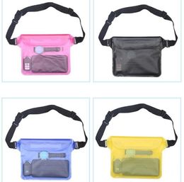 Waterproof Sundries Swimming Bag Outdoor Drifting Bag Seaside Beach Playing Water Sports Storage Bag Large Phone Holder Pouch