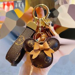 accessories designer keychain Mouse Diamond key chain Design Car chains bag charm Favor Flower Pendant Jewelry Keyring Fashion PU 4603JU7Y0D79
