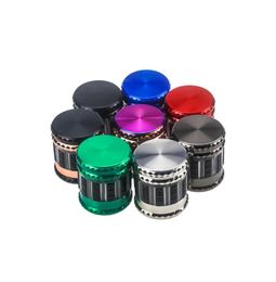 63MM Metal Grinders Concave Herb Spice Mill Food Crusher Zinc Alloy Diamond Shape Style Chamfer Sides 100pcs up7381807