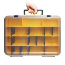 Double Portable Lua Box Fishing Bait Fake Storage Tool Tackle Large Capacity Accessory Boxes 240307