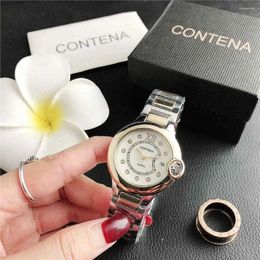 Wristwatches 2023 Women Watches Geneva Famous Fashion Womens Gold Watch Casual Quartz