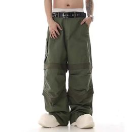 Outdoor Tactical Multi Pocket Parachute Engineering Sweatpants Men Women Trousers Jogger Drawstring Pants