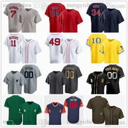 Stitched 2024 Baseball Jersey 34 David Ortiz 9 Ted Williams 26 Wade Boggs 11 Rafael Devers 36 Triston Casas 7 Masataka Yoshida 10 Trevor Storey 29 Bobby Dalbec