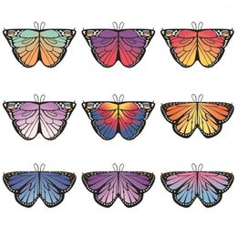 Scarves Kids Butterfly Wings Cape Girls Fairy Shawl Pixie Cloak Fancy Dress Party Halloween Christmas Costume Gift Accessories