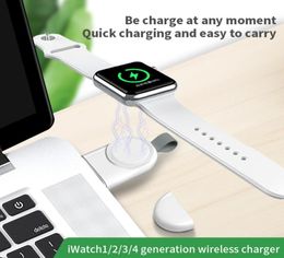 Mini Portable USB Magnetic Fast Charger for iWatch Low Temperature Charging Dock Station Smart Match with Apple Watch3922146