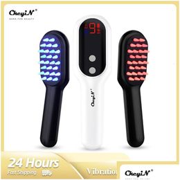 Hair Brushes Ckeyin Electric Vibration Mas Comb Growth Care Treatment P O Magnetic Therapy Scalp Masr For Loss Usb Drop Delivery Dhuhj