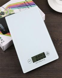 Digital Kitchen scale electronic precision scale weighs from 1 Gramme to 5kg 5000 Grammes GR tempered glass touch screen Panel Baking 2811486