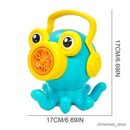 Sand Play Water Fun Cartoon Octopus Green Bubble Shakes His Head And Spits Bubbles Blower Summer Outdoor Toys Birthday Party Childrens Gifts Toy