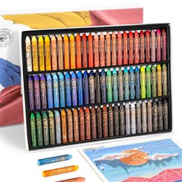 Paul Rubens 72 Colours Oil Pastel Bullet Tip Crayon Vibrant Colour Drawing Painting Pens for Artists Beginners Students Kid 240227