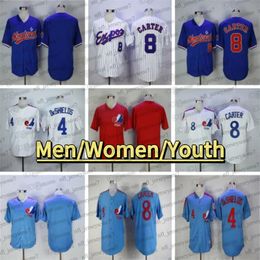 CUSTOM MEN WOMEN YOUTH Montreal Expos Andre Dawson Baseball Jerseys Delino Deshields Gary Carter Tom Brady Pete Rose Vladimir Guerrero Tim Raines Larry Walker