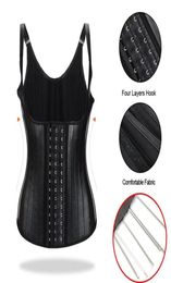 Black Corset Plus Size Latex Binders Slimming Underwear Colombian Girdles Gaine Shaper Modeling Strap Body Skims 2201152330628