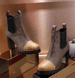 Дизайнерские сапоги женские ботинки на высоком каблуке осенние зимние грубые каблуки дизайнерские женские туфли Martin Vintage Classic
