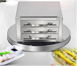 Rice Noodle Rolls Machine Stainless Steel Steamer 3 Grid Drawer Pull Rice Rolls Machine Household3073622