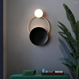 Wall Lamps Bedroom Bedside Lamp LED Sconce Nordic Minimalist Modern Staircase Living Room Background Lights Lighting Wandlamp