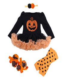 Baby Girls Clothes My First Christmas Halloween Outfits Lace Romper Dress newborn Infant Clothing baby girl Tutu babyBirthday Co4340045