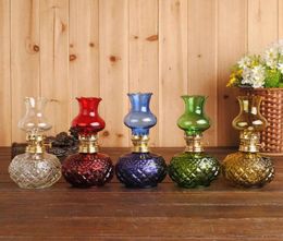 Candle Holders Indoor Oil Lamp Classic With Clear Glass Lampshade Home Church Supplies5680810